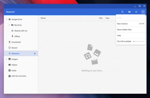 Available Storage on Your External Drive