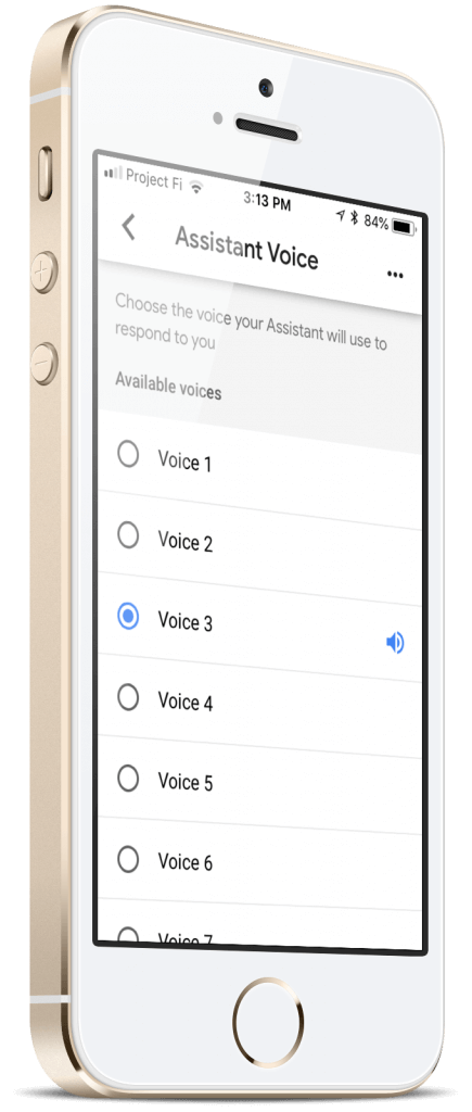 Google Assistant Voices for iOS