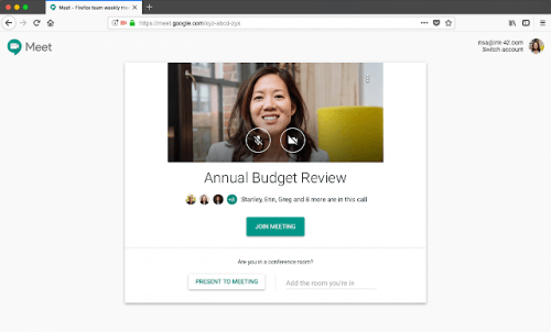 Google Hangouts Meet