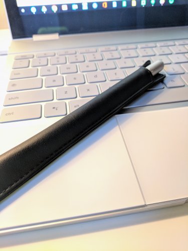 Noreve Apple Pencil Case on Pixelbook