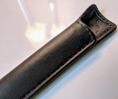 Stitching Detail of the Noreve Apple Pencil Case