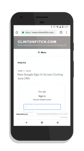Chrome for Android Beta - Chrome 68
