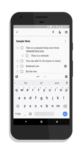 Google Keep for Android