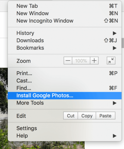 Install Google Photos Progressive Web App
