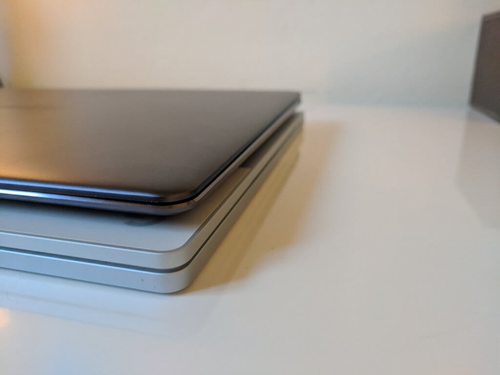 Matebook X and Google Pixelbook Size Comparison