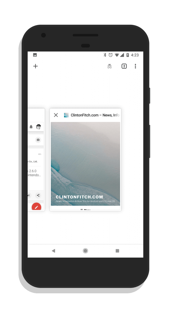Tab Switcher in Chrome 68 for Android