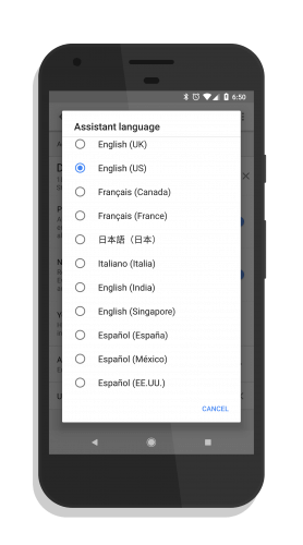 Three Spanish Dialects in Google Assistant