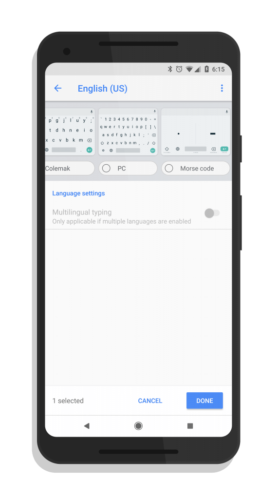 Adding Morse Code Keyboard in Gboard