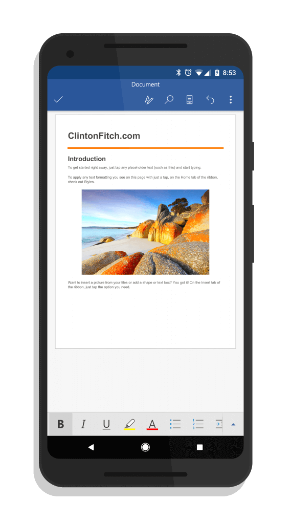 Microsoft Word for Android
