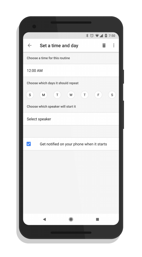 Schedule Custom Routines on Google Home
