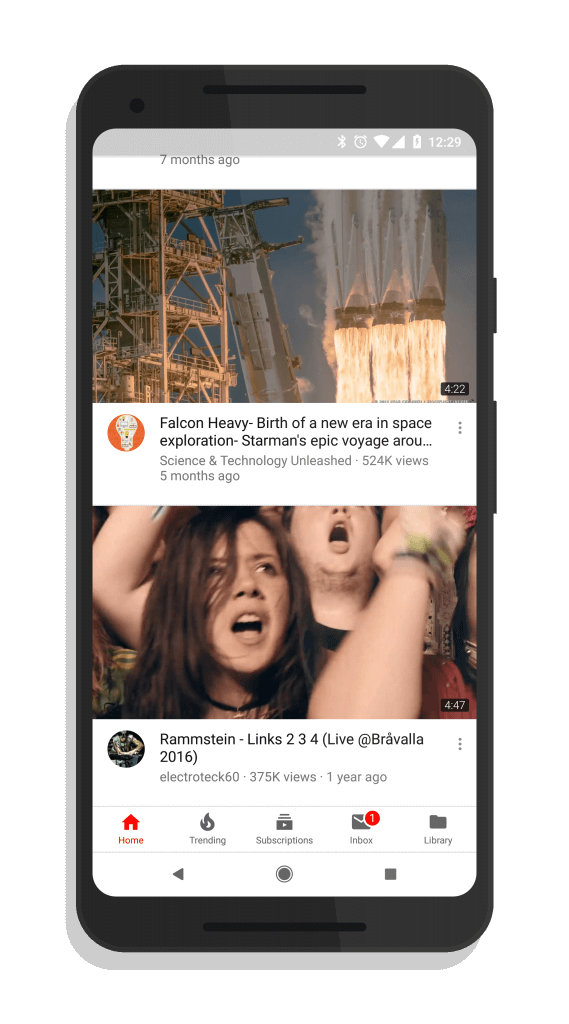 YouTube Full Width Thumbnails