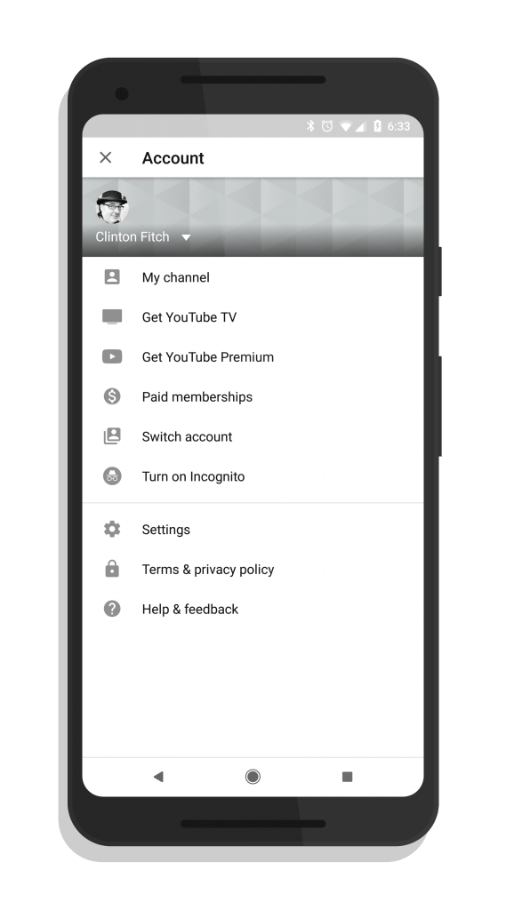 YouTube Incognito Mode Setting