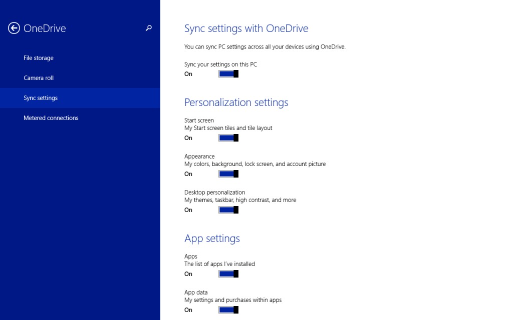 set onedrive sync settings set onedrive sync settings