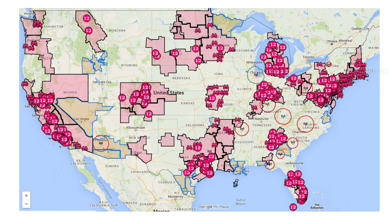 T Mobile 700MHz Coverage Map