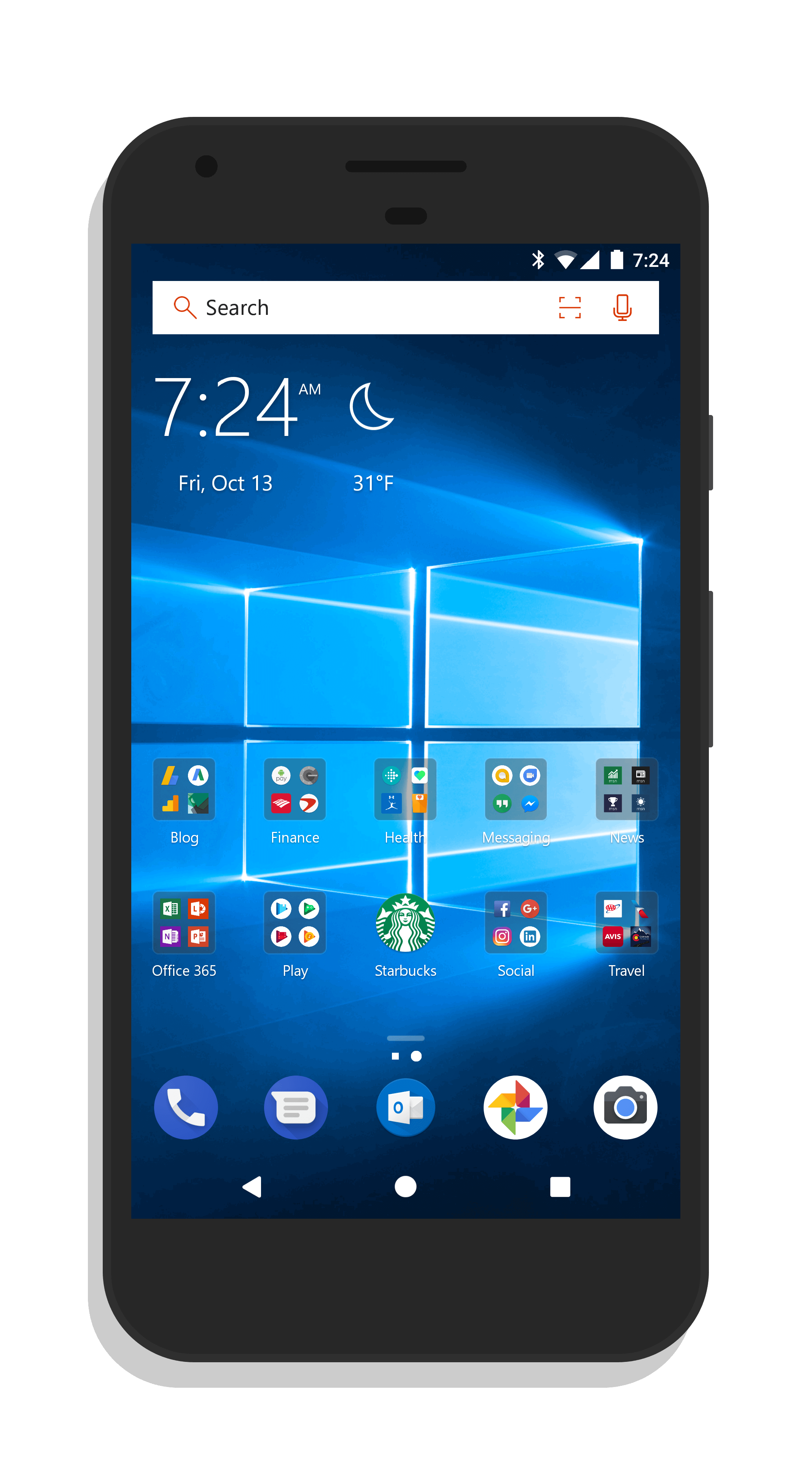 Microsoft Contacts Android Launcher