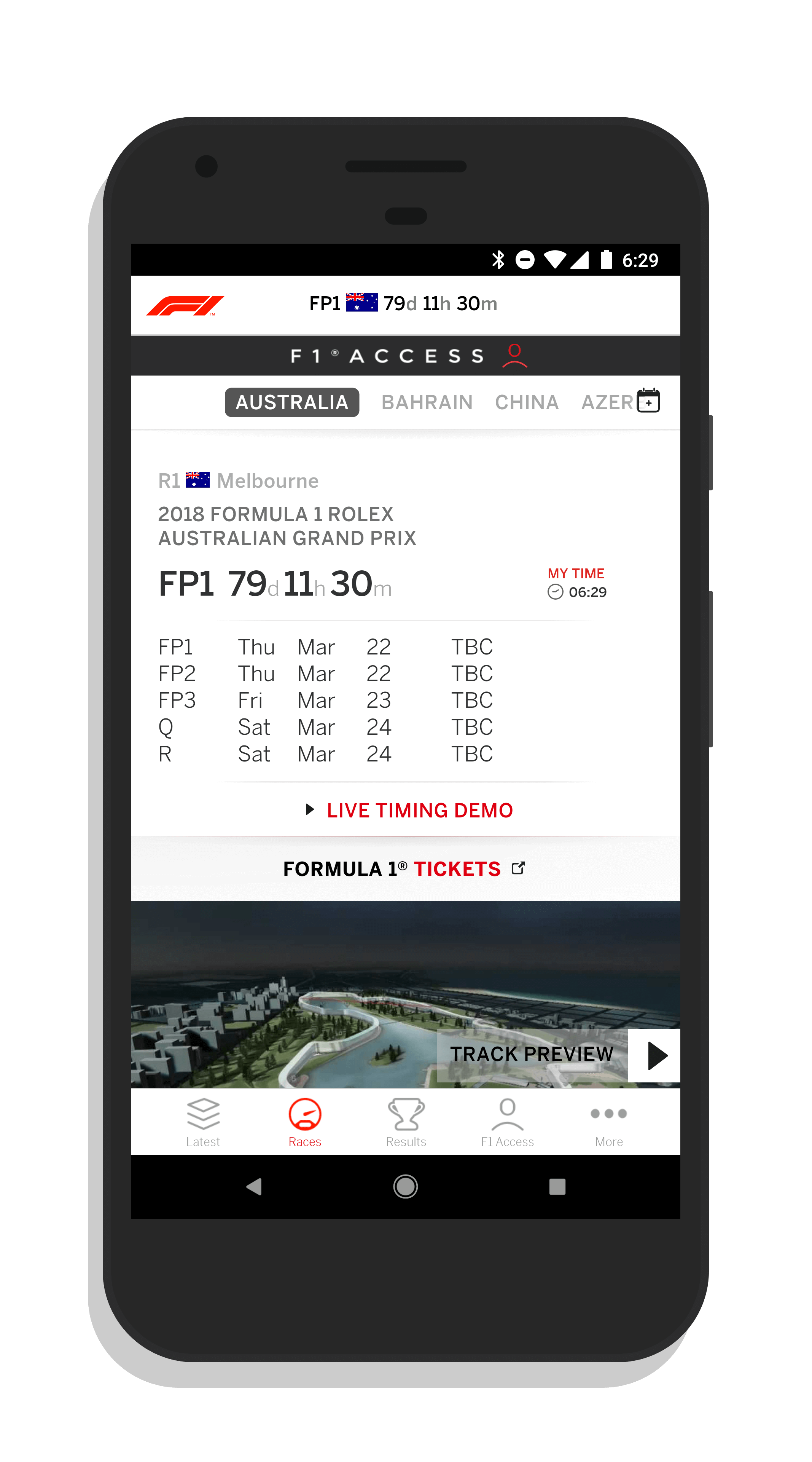 f1 app