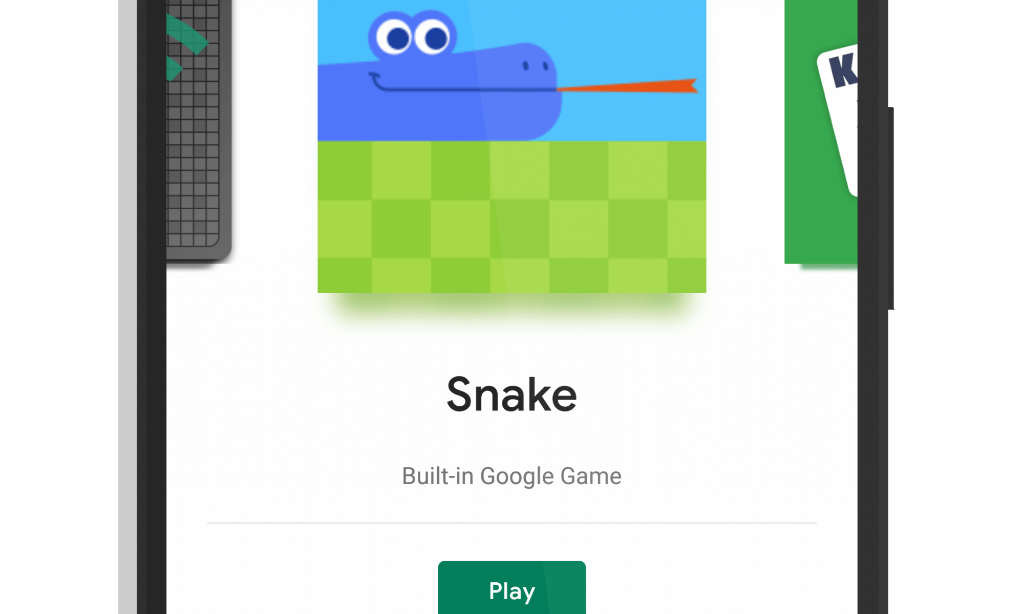 Google Homepage Games Snake
